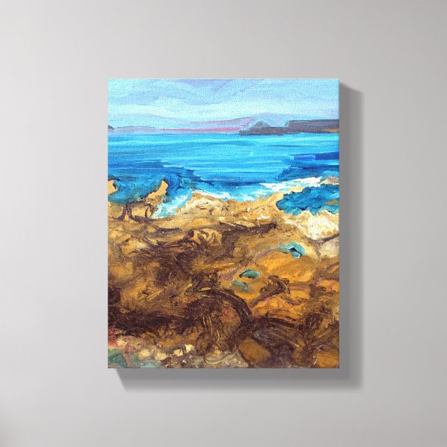 Sennen Cove in West Cornwall Canvas Print (Front)
