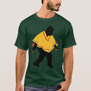 Senor Squatcho de Mayo with Poncho T-Shirt