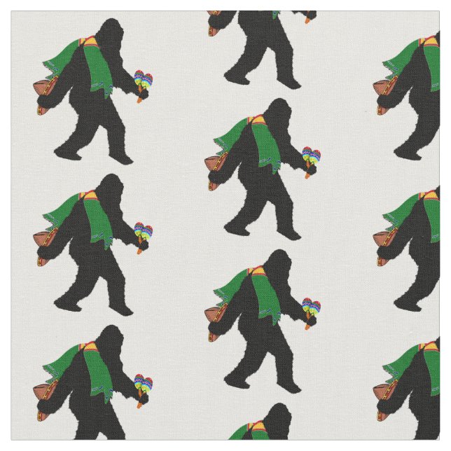 Senor Squatcho de Mayo with Serape Fabric (Close Up)