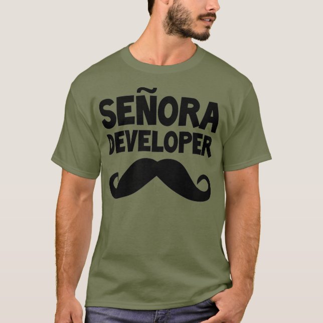 Senora Developer Funny STEM Computer Science T-Shirt (Front)