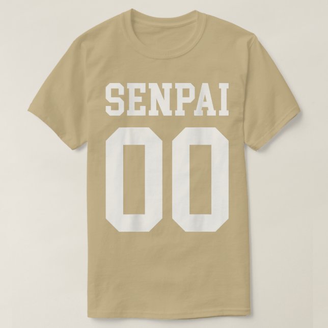 Senpai Jersey Anime Manga Japanese  T-Shirt (Design Front)