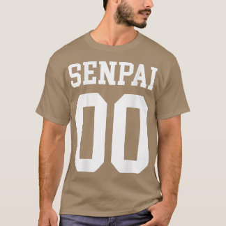 Senpai Jersey Anime Manga Japanese  T-Shirt