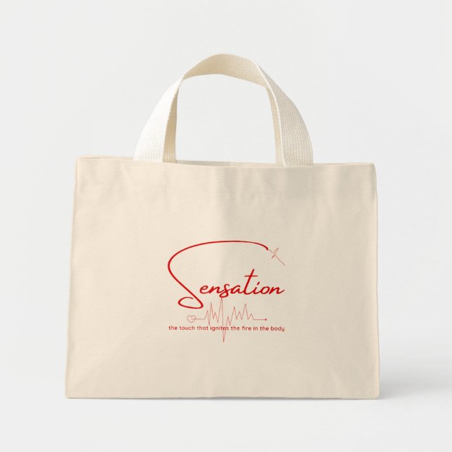 Sensation Pulse Heartline Mini Tote Bag (Front)