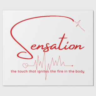 Sensation Pulse Heartline Wrapping Paper