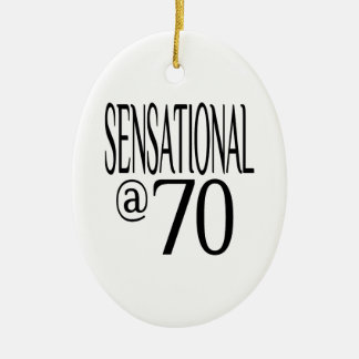 Sensational at Seventy Ceramic Tree Decoration