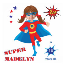 Sensational Girl Superhero Birthday Fantastic