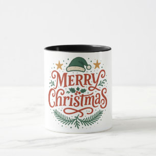 Sensational Merry Christmas typography Mug