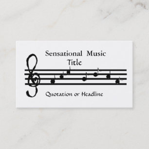 Sensational Music Business Card