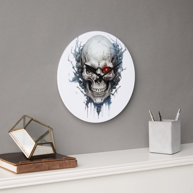 🕰️💀 Sensational Skull Wall Clock 💀🕰️ (Office)