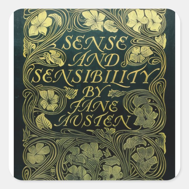 Sense and Sensibility Cover Sticker (Front)