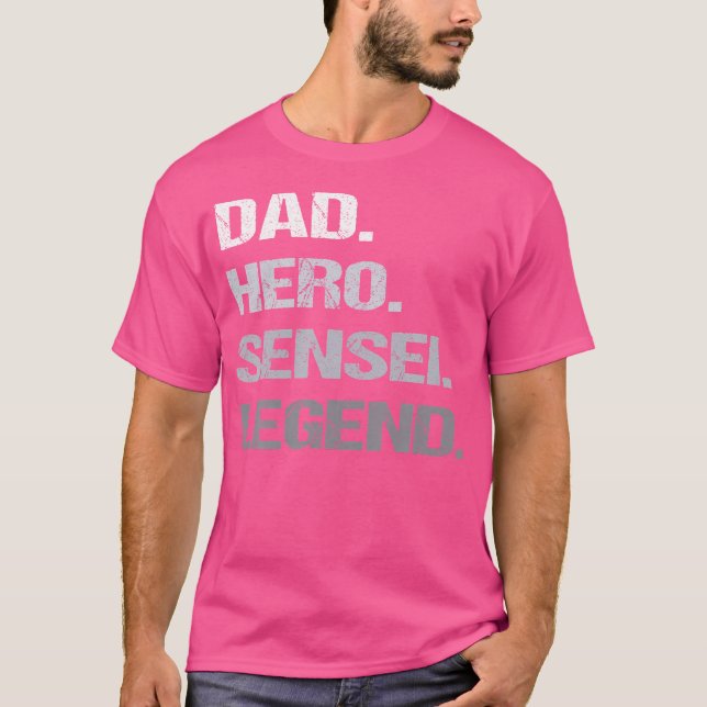 Sensei Dad Karate Judo T-Shirt (Front)