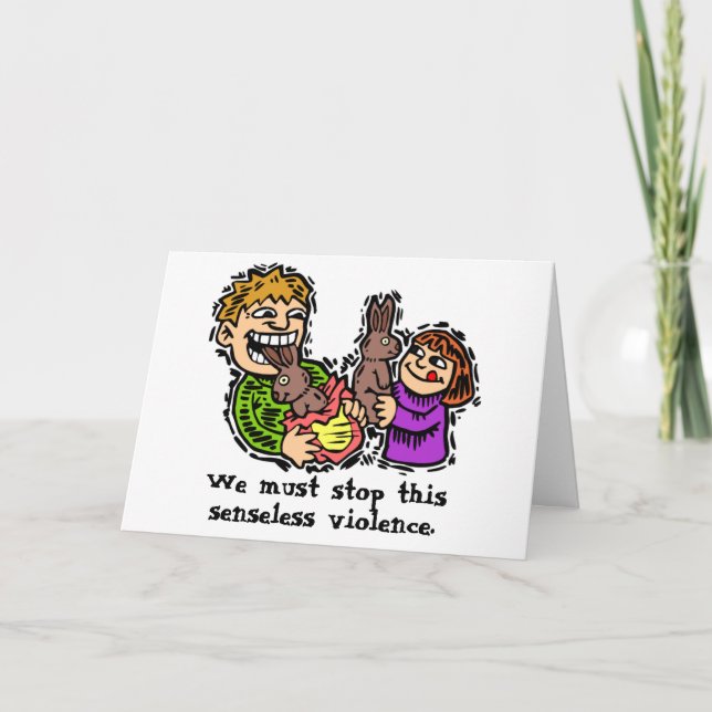 Senseless Violence Easter Card (Front)