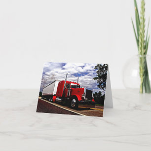 Sensenig Red Peterbilt 379 Note Card
