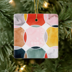 Sensical - Circle Pattern Ceramic Ornament