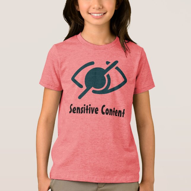 Sensitive Content - Policy Violation Notice Tri-Blend Shirt (Front)