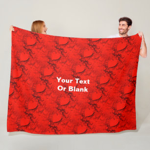 Sensitive Hearts Fleece Blanket