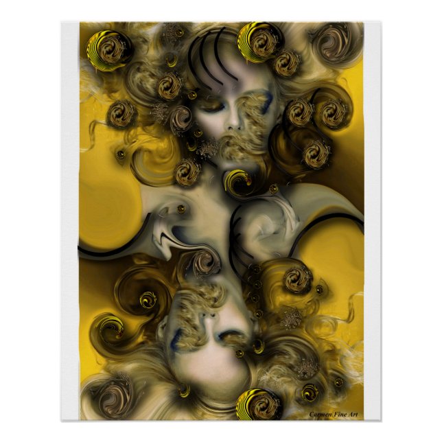 "Sensitive Muse". Glossy Poster (Front)