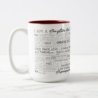 Sensitivity is Your Superpower Two-Tone Mug