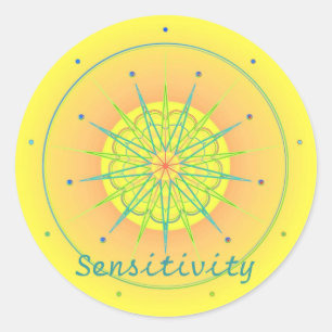 Sensitivity (Virtue sticker) Classic Round Sticker
