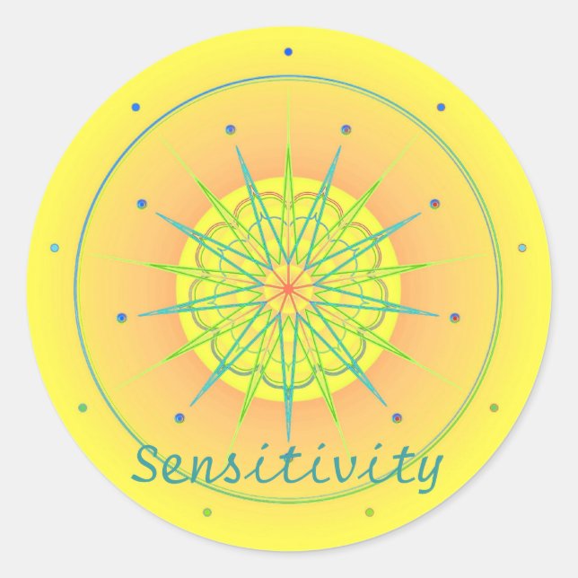 Sensitivity (Virtue sticker) Classic Round Sticker (Front)