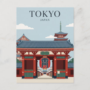 Senso-ji Temple Japan Postcard