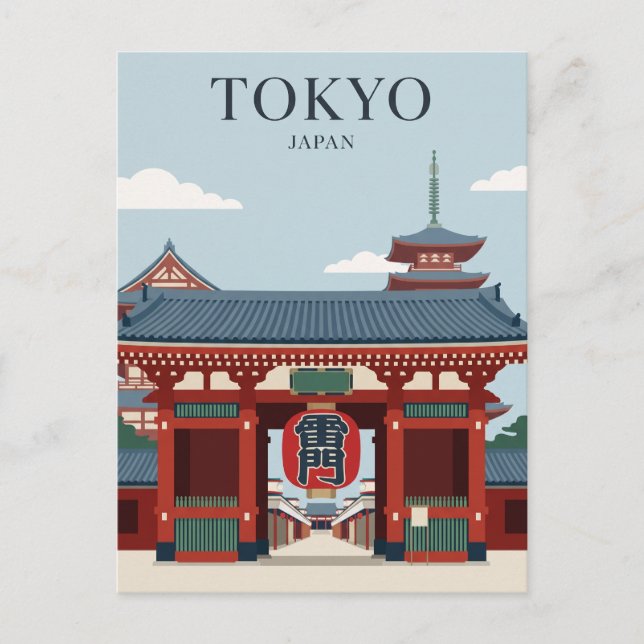 Senso-ji Temple Japan Postcard (Front)