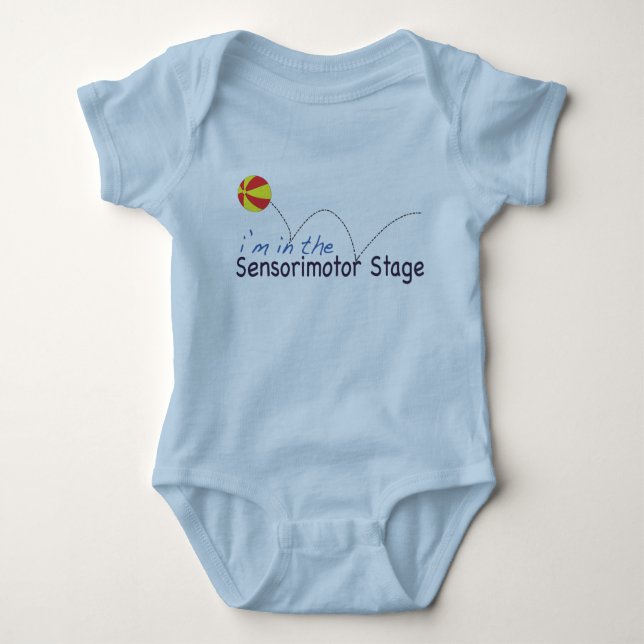 Sensorimotor stage baby bodysuit (Front)
