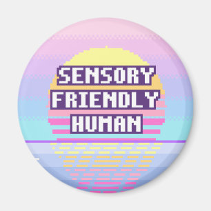 Sensory Friendly Human Neurodivergent Pixel Magnet