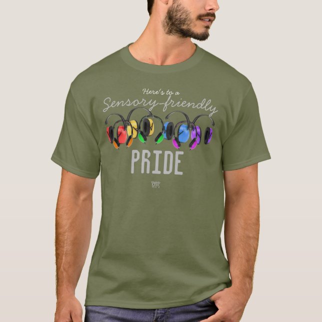Sensory-Friendly PRIDE/ LGBTQ+ Rainbow/ Autism T-S T-Shirt (Front)