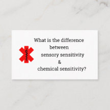 Sensory or Chemical Sensitivity