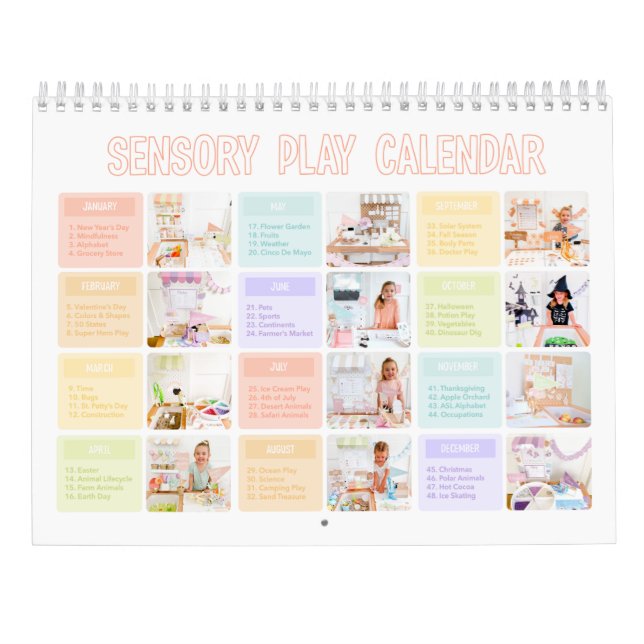 Sensory Play Calendar (Back)