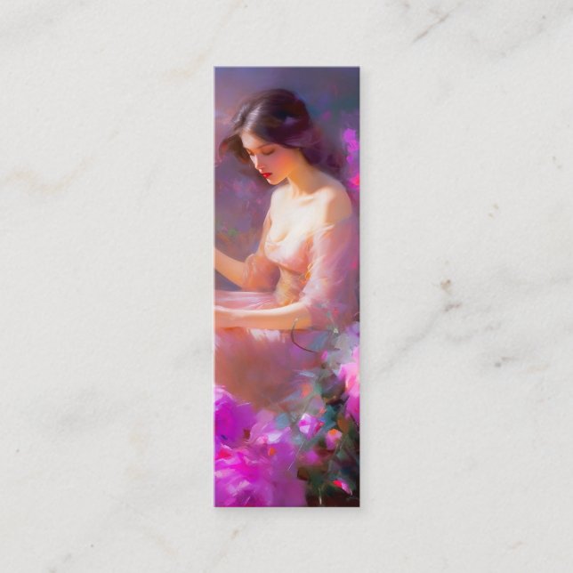Sensual Elegance Bookmark  Mini Business Card (Front)