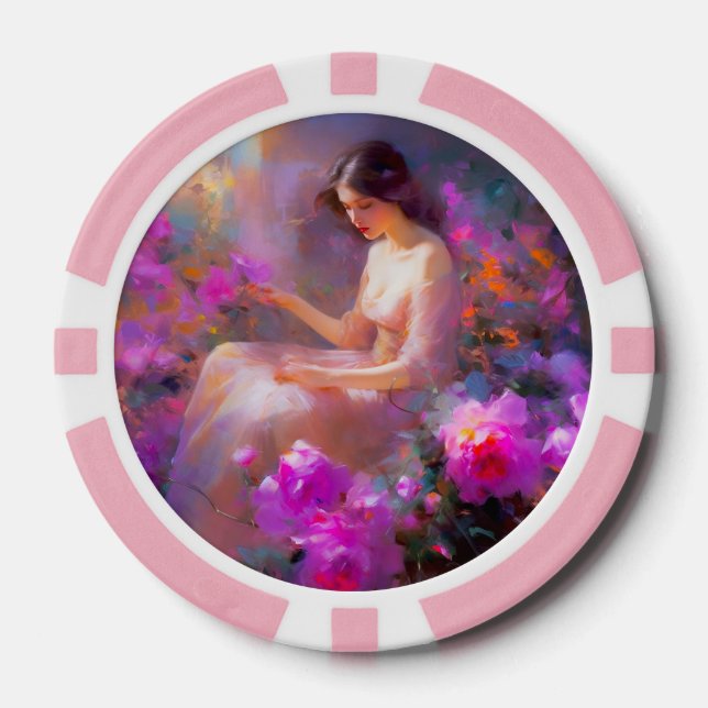 Sensual Elegance  Poker Chips (Front)