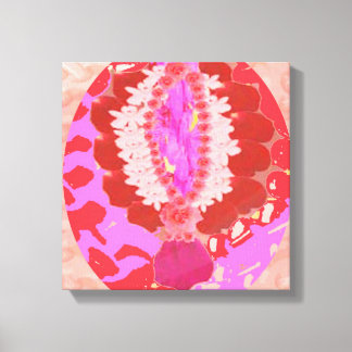 Sensual - RedRose PinkRose Petal based design Canvas Print