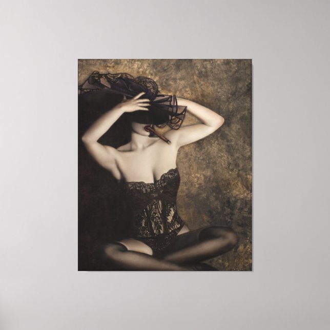 Sensuality in Sepia - Self Portrait Canvas Print (Front)