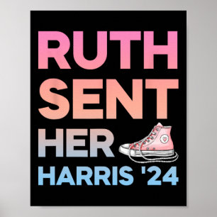 Sent Her Harris 24 Feminist Kamala Woman Presisden Poster
