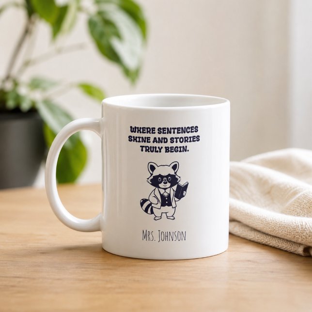 Sentences Shine Stories Truly Begin English Class Coffee Mug (Creator Uploaded)