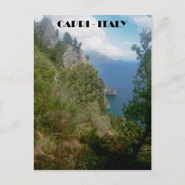 Sentiero dei Cacciatori, Isle of Capri postcard (Front)