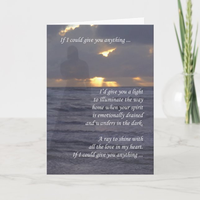 Sentimental Birthday Original Writing Card (Front)