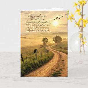 Sentimental Country Road Thinking of You Card