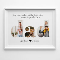 Sentimental Dad Photo Collage, Unique Gift For Dad