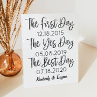 Sentimental Dates Sign | Wedding | Bridal Shower 