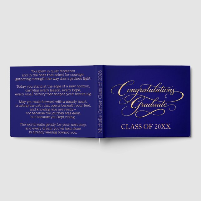 Sentimental Graduation Guest Book  (Full)