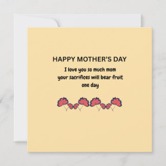 Sentimental Mother's Day Quote Card