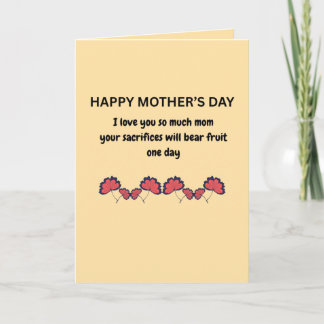 Sentimental Mother's Day Quote Card