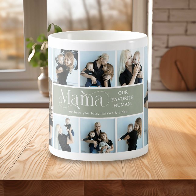 Sentimental Photo Collage Mama Keepsake Coffee Mug (Creator Uploaded)