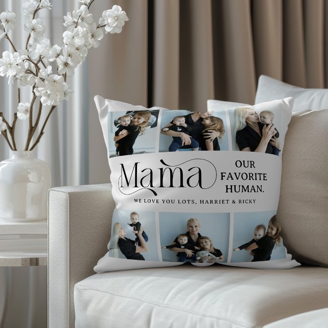 Sentimental Photo Collage Mama Keepsake  Cushion (Creator Uploaded)