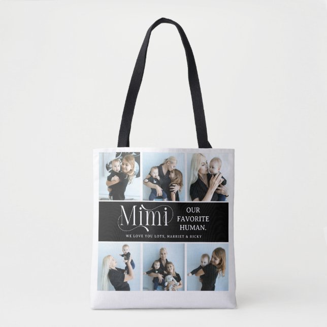 Sentimental Photo Collage Mimi Keepsake  Tote Bag (Front)