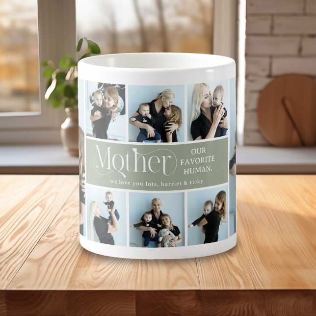 Sentimental Photo Collage Mother Keepsake Coffee Mug (Creator Uploaded)