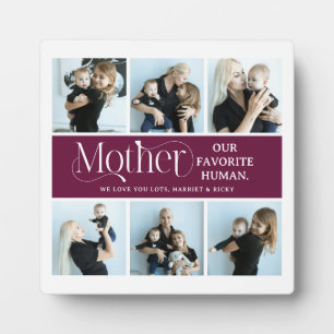 Sentimental Photo Collage Mum Keepsake Plaque